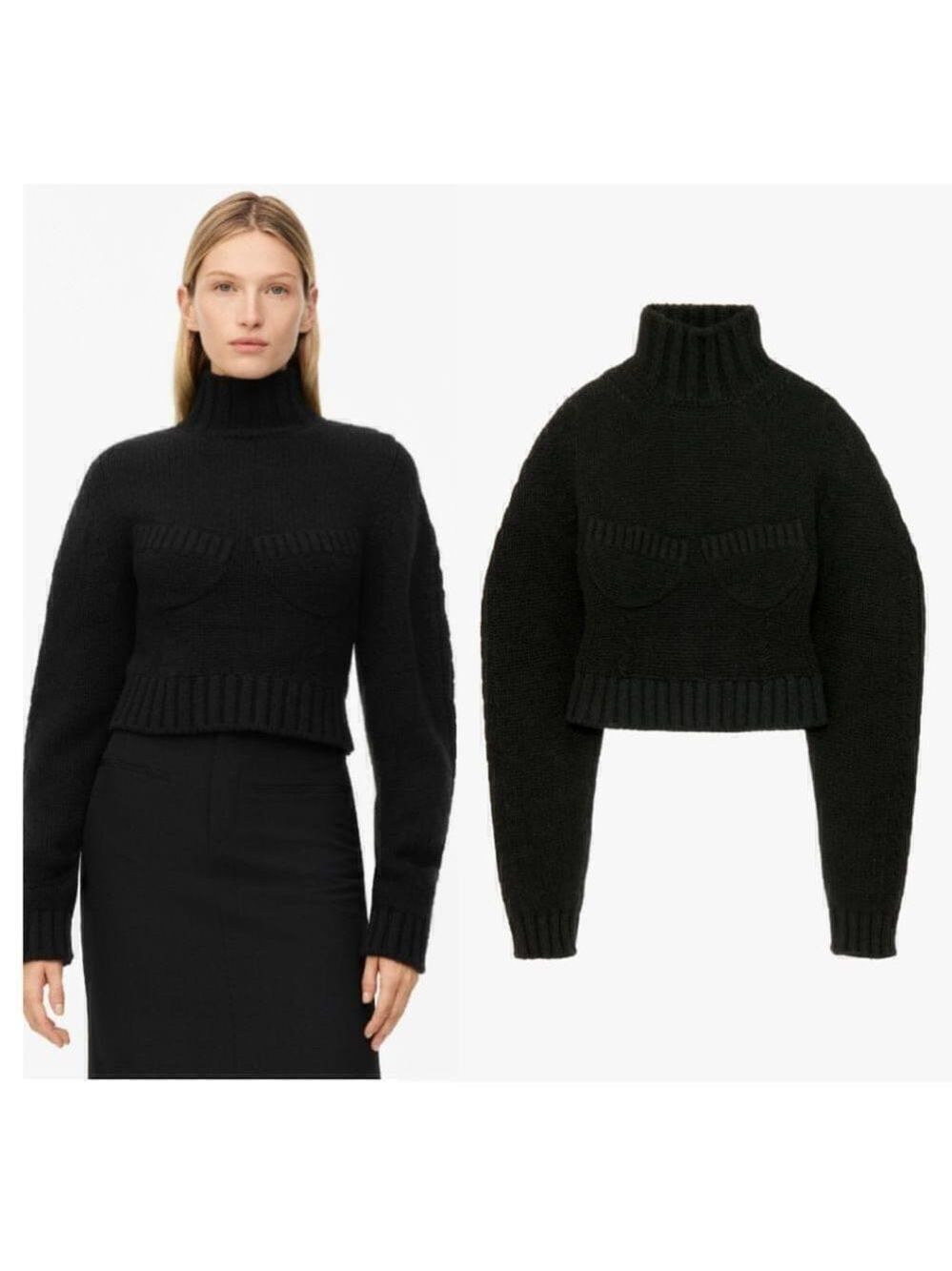 Zara | Limited Edition Cashmere Bustier Sweater